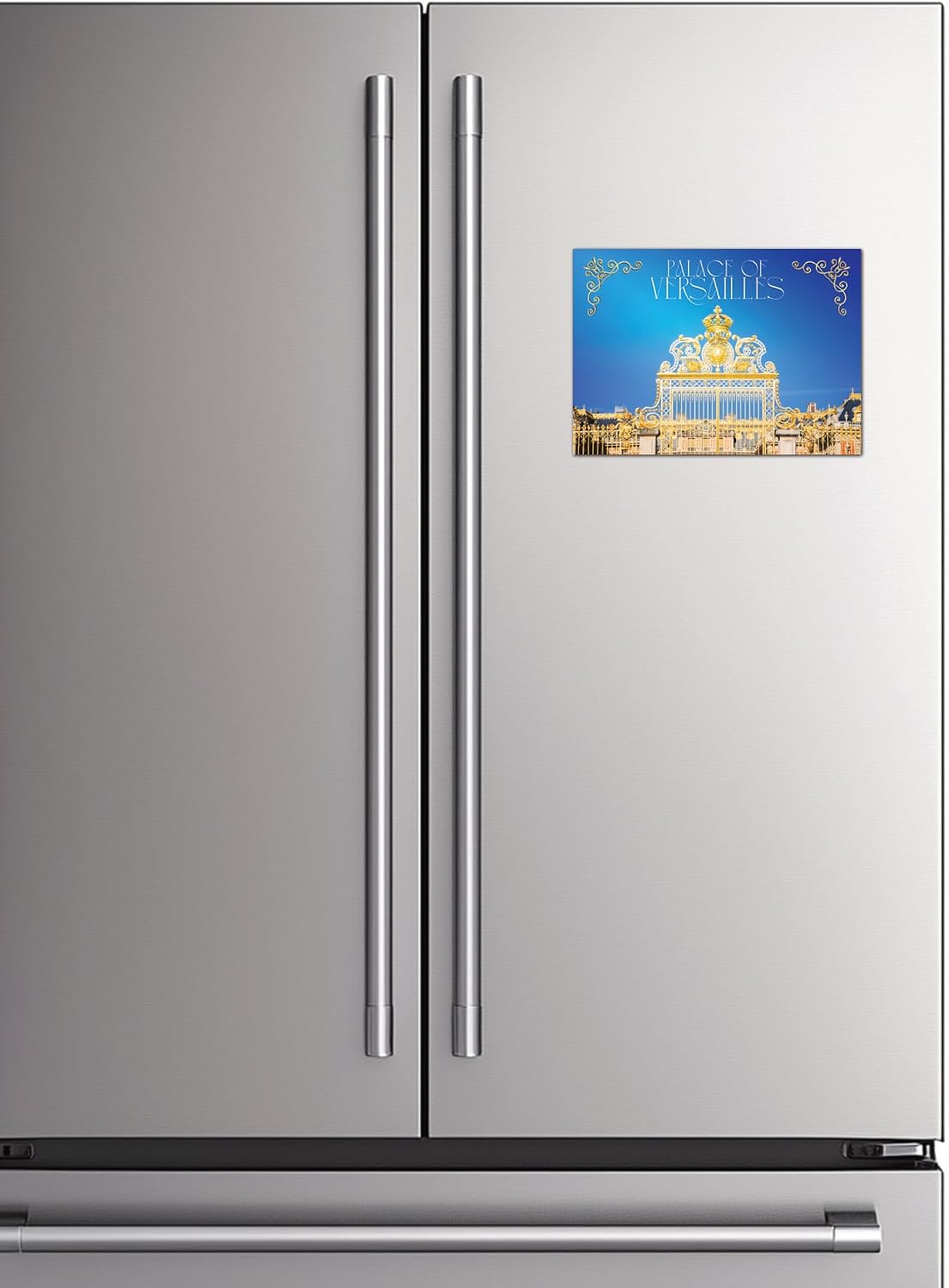 Palace of Versailles Refrigerator Magnet - Iconic Golden Gate of Versailles France Souvenir - Historic French Palace Travel Photo Fridge Magnet - 3.5 x 2.5 Inch Collectible Keepsake image 2