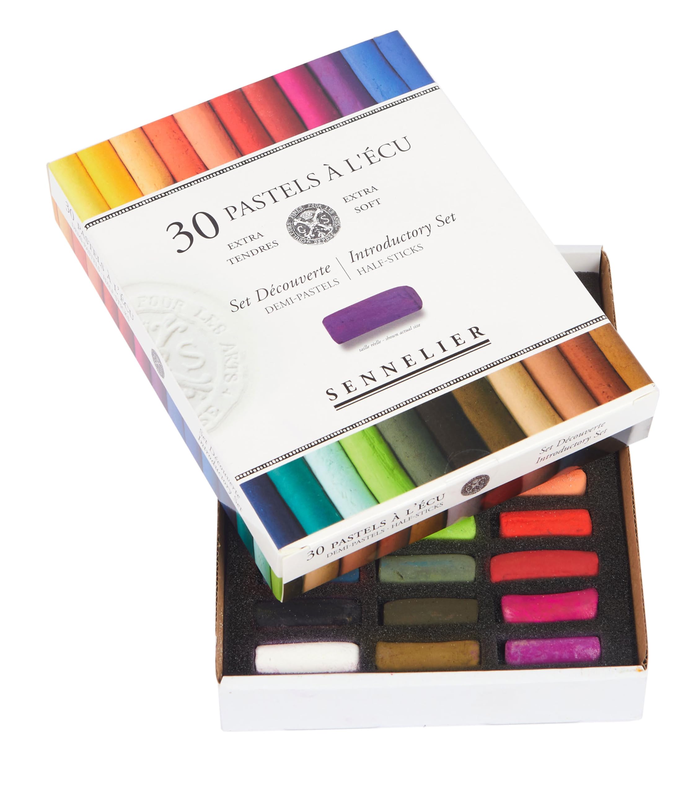 Sennelier Pastels Soft Half ST assortito, vetro metallo legno, 30 pezzi (confezione da 1)