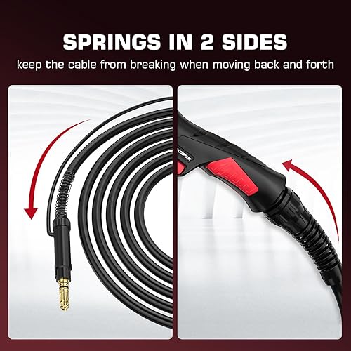 Miniatura 5 de ARCCAPTAIN Para Lincoln Magnum 100L MIG Pistola de soldadura Antorcha Stringer 100Amp 10 pies (9.8 ft) Reemplazo para Lincoln Magnum 100L K530-6