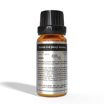 Alcohol C-6 Hexyl Alcohol, Hexanol High Purity Aroma Compound 30ml 1oz