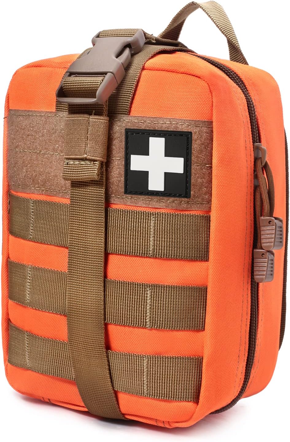Molle Tactical Medical Pouch - Sturdy 600D Nylon Rip-Away EMT First Aid Bag (Bag Only)
