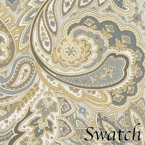 Miniatura 3 de Sweet Pea Linens Juego de dos manteles individuales en forma de cuña de cachemira azul polar