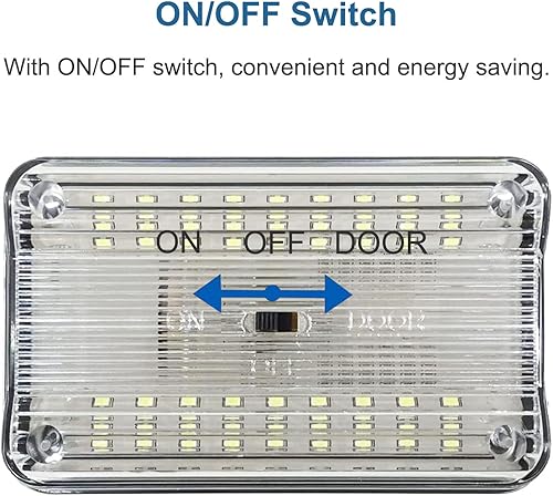 Miniatura 3 de Linkhood Paquete de 2 lámparas de luz interior de techo de techo DC 12V 36 LED para coche, camión, vehículo, cúpula de techo, luz blanca con