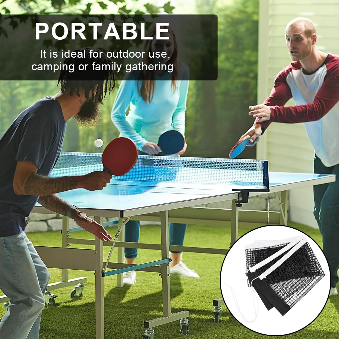 Red de Ping Pong Retráctil Ajustable, Portátil, Ideal para Tenis de Mesa