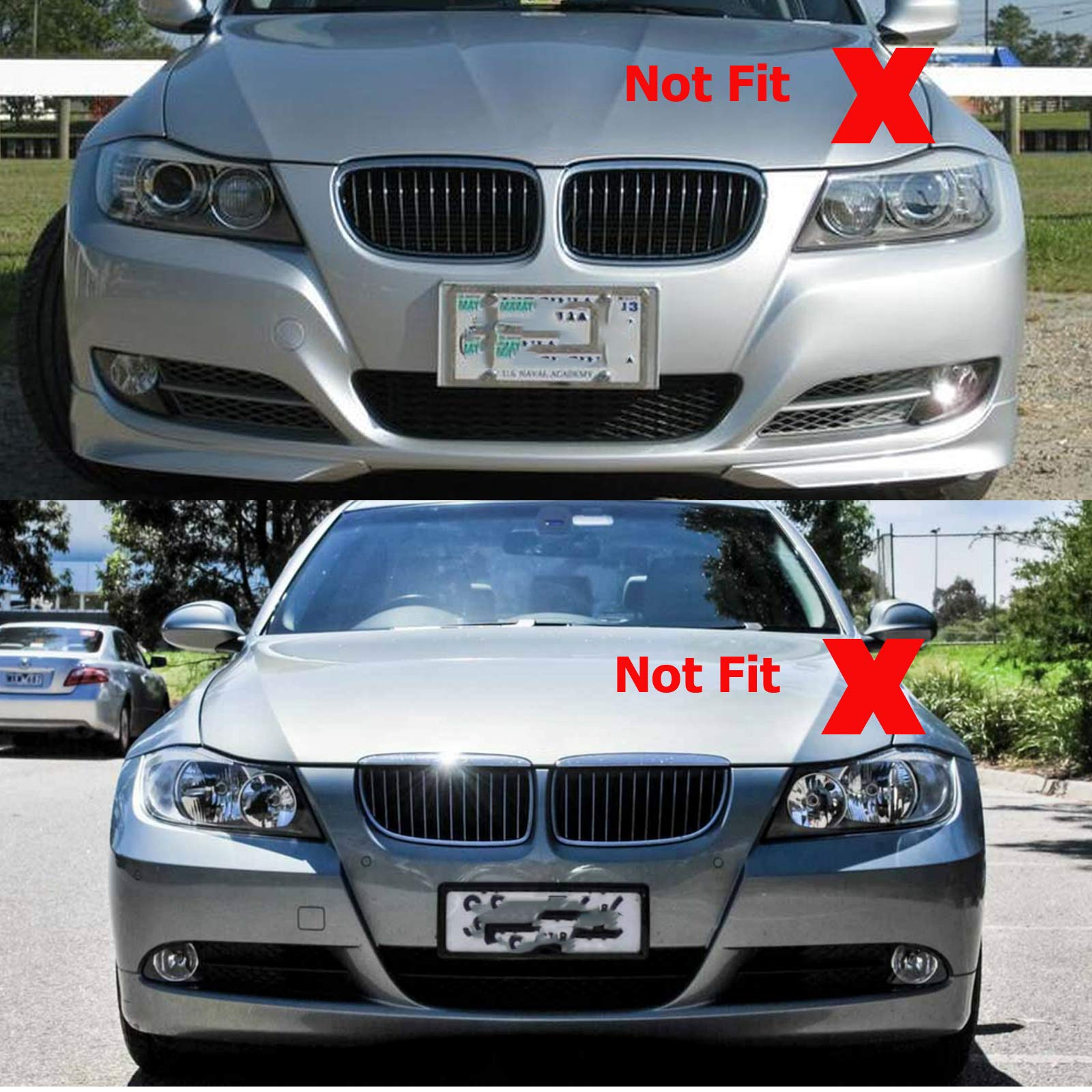Amazon | PENSUN マットブラック フロントキドニーグリル BMW E92 E93