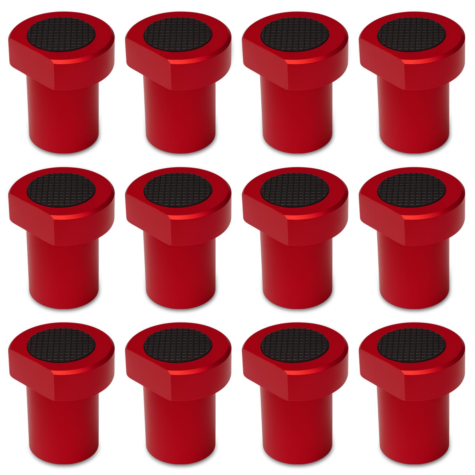 Lot de 12 crochets de canapé en alliage d'aluminium pour trou de chien de 20 mm - Pour trou de chien de 20 mm - Établi robuste - Mâchoires de serrage - Aide au positionnement pour le travail du bois