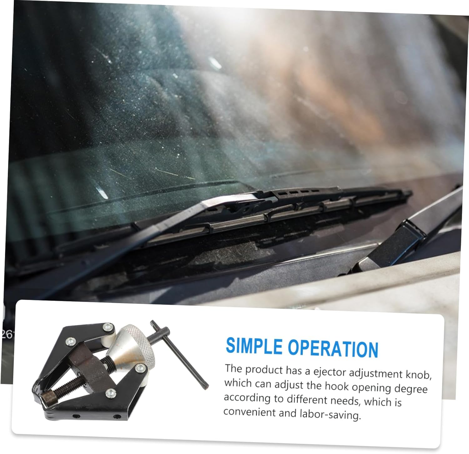 Mobestech Adjustable Wiper Arm Puller Tool for Easy Removal of Windshield Wipers Construction Simple Compatible Various Vehicle Models