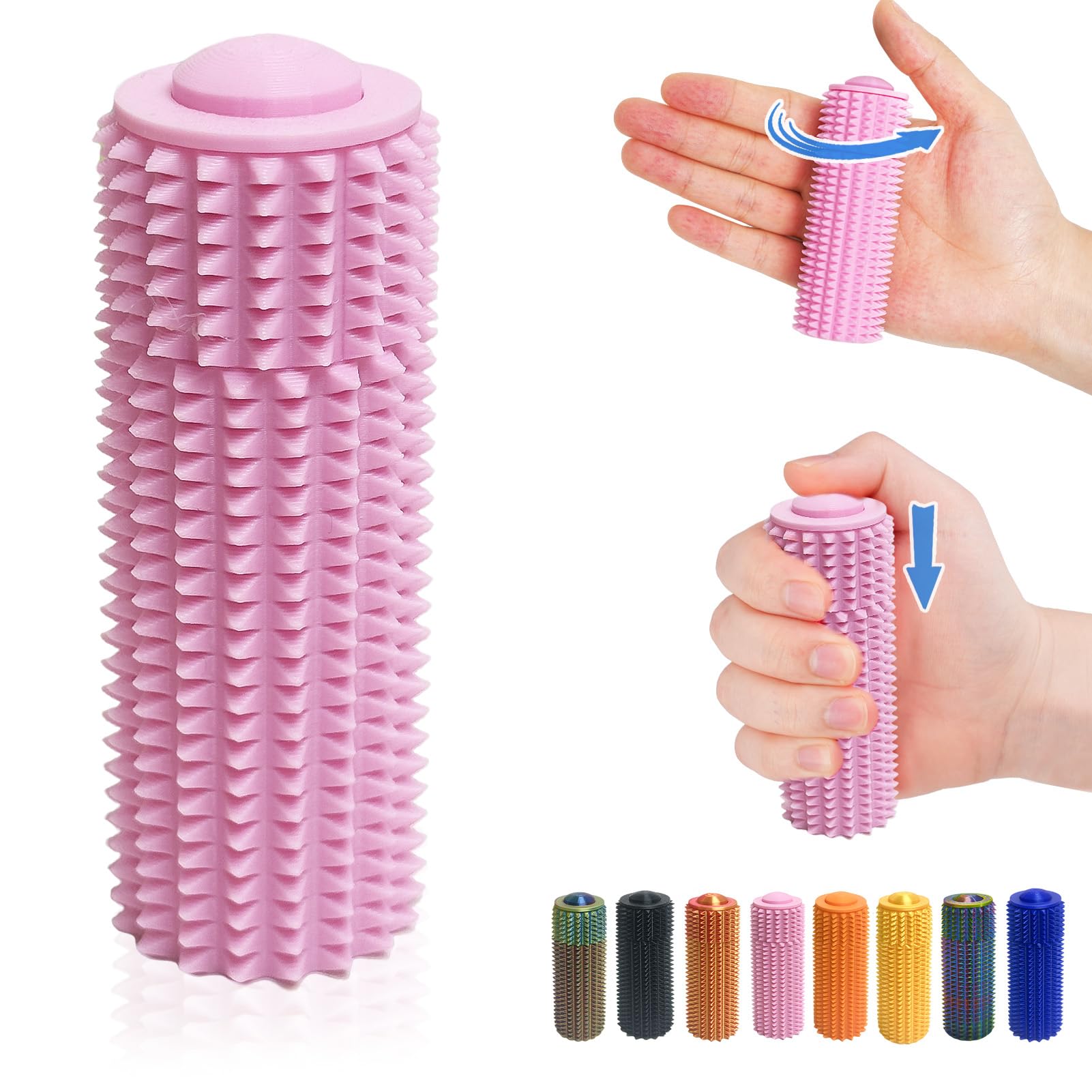 Porte-clés Anti-stress à Picots - Lot De 3 - Jouet Sensoriel Pour Adultes TDAH - Anti-anxiété Et Concentration