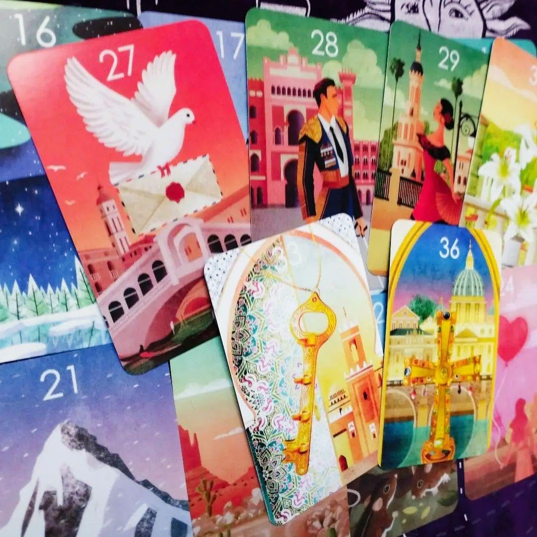 新品 マーブルハート ルノルマンカード 海外 全36枚 追加料金でケース付き