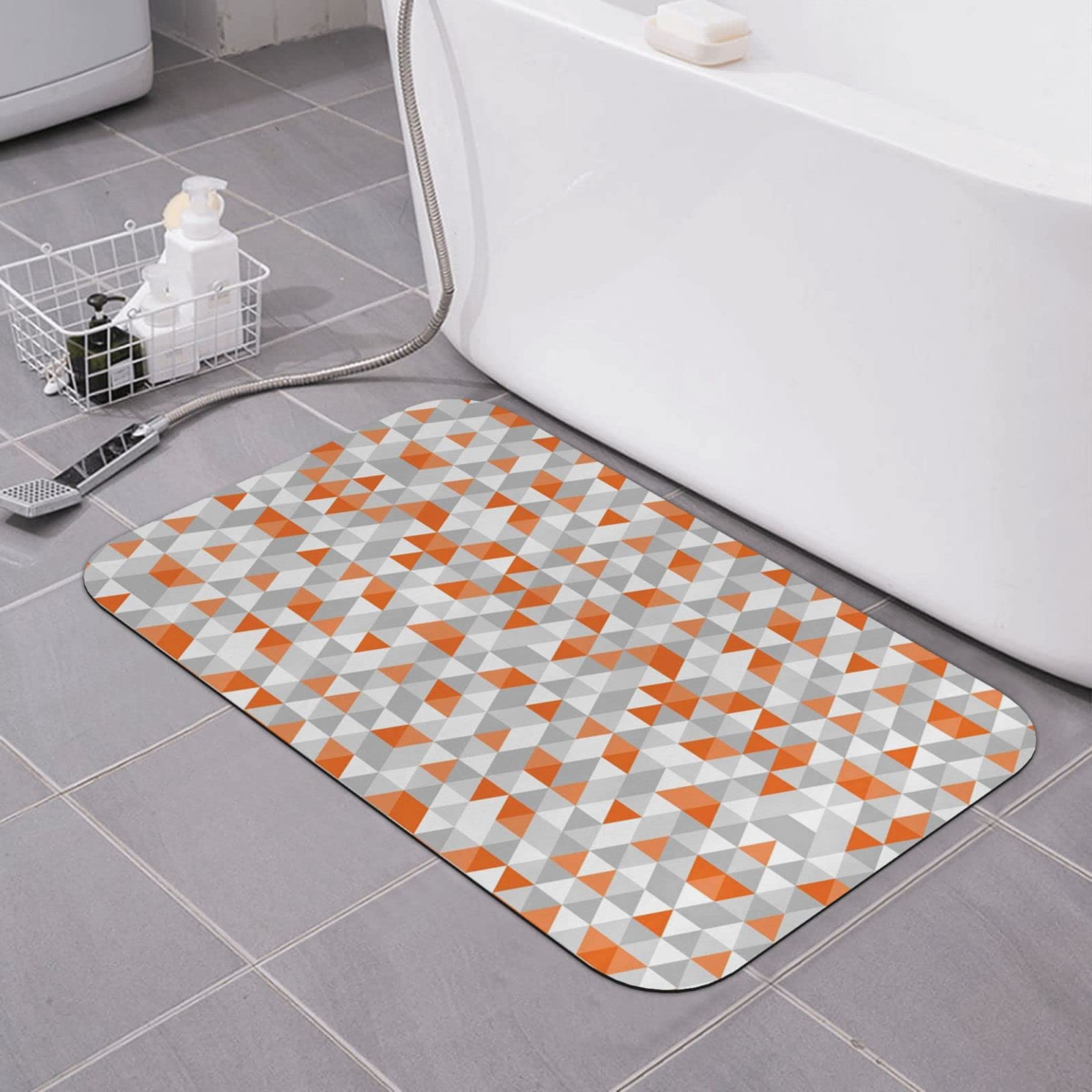 Tapis de bain lavable terre de diatomée 40x60 cm antidérapant