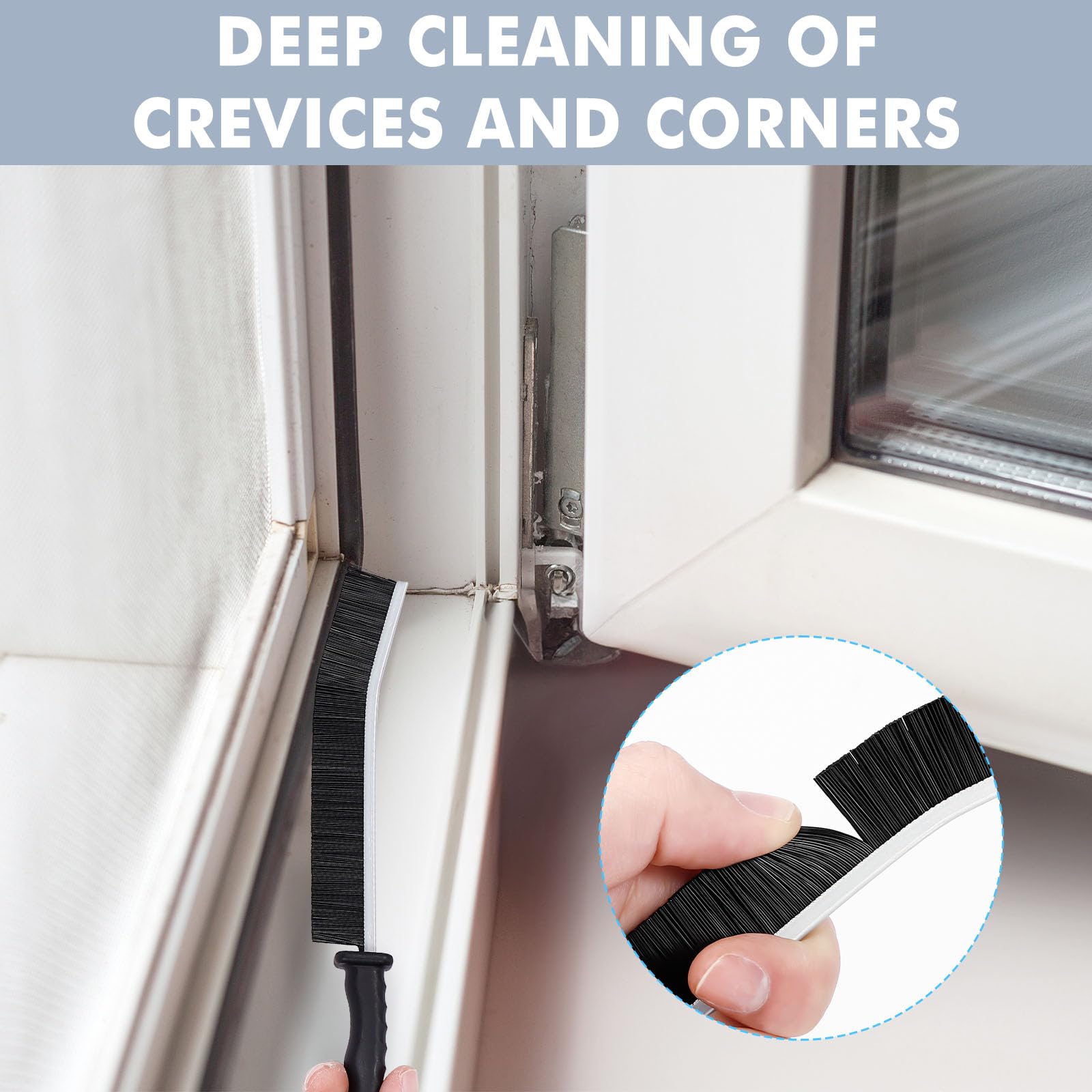 Multi-Functional Gap Cleaning Brush, Crevice Cleaning Brush, Bathroom Kitchen Cleaning Tools, Home Essentials, Suitable for Home use, Furniture, Toilet, Sink, car, Doors, Windows