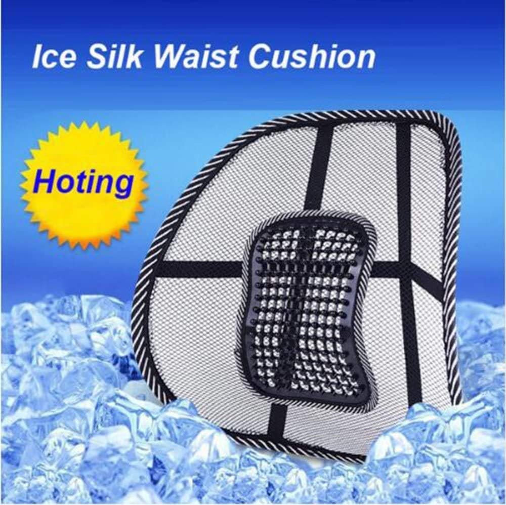 SZSS-CAR Car Seat Chair Massage Back Lumbar Support Mesh Ventilate Cushion Pad Auto Seat Back Cushion Home Office Waist Breathable Density Mesh for Back Pain and Poor Posture Fits to All Chair : Automotive