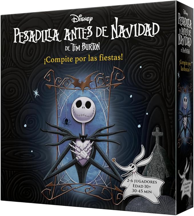 Mixlore | Pesadilla antes de Navidad | Juego de Mesa para Adultos y Jóvenes | ¡Compite por las Fiestas! | A Partir de 12 Años | De 2 a 6 Jugadores | 30-90 Minutos por Partida | Español