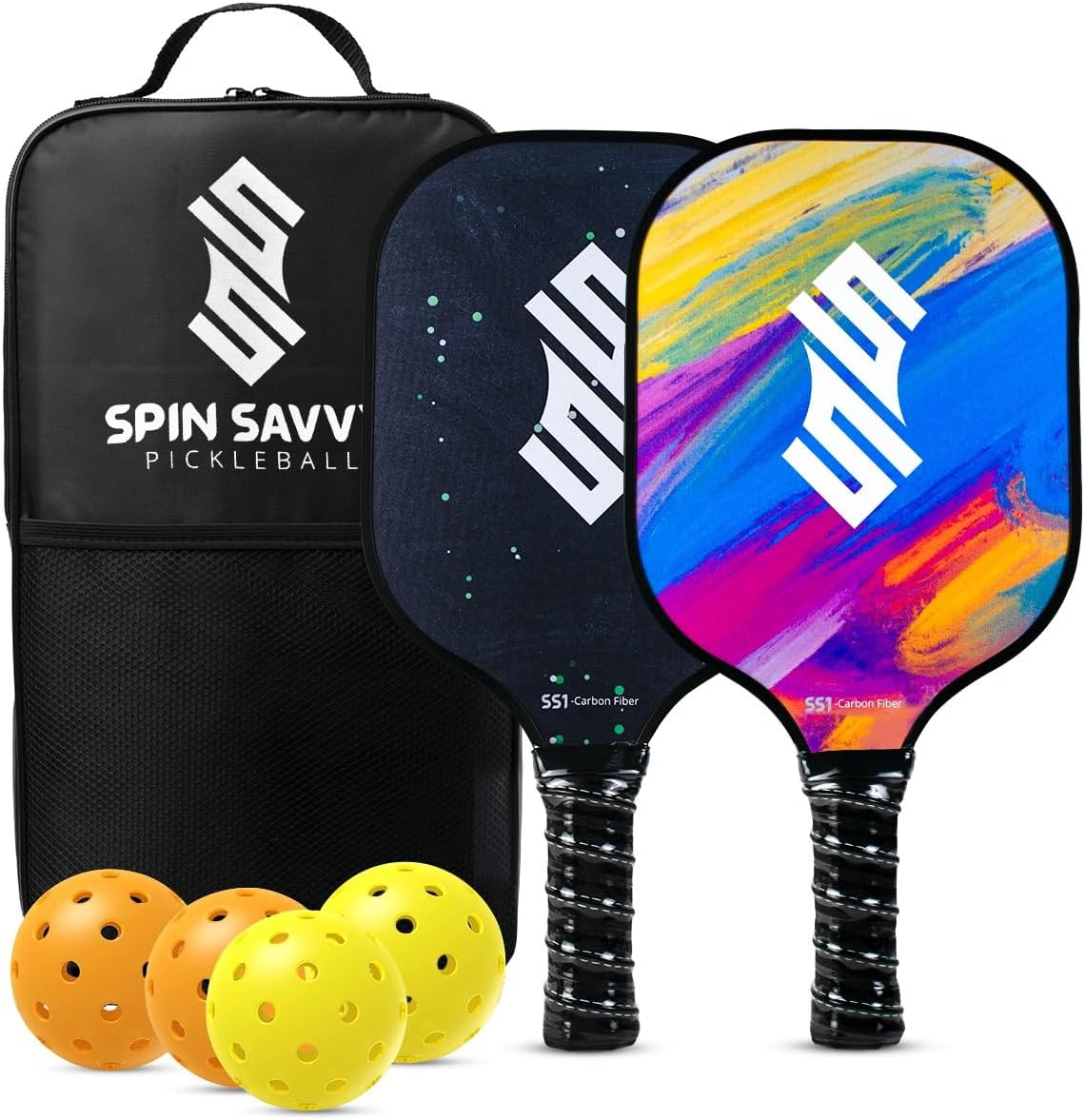 Spin Savvy Carbon Fiber Pickleball Paddles