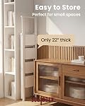 SOLADDER 4 Step Ladder with Handrails, Anti-Slip and Foldable Step Stool with Widen Pedals, Portable Stepladders for Home, Kitchen and Indoor, Space Saving, 300 lbs Capacity, White