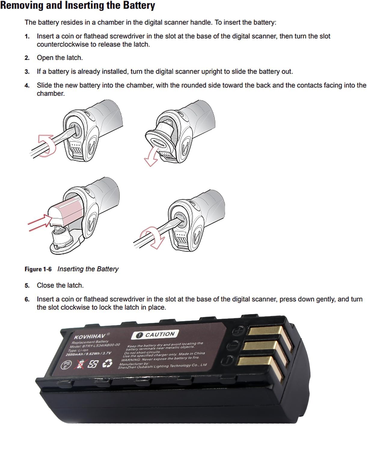 Amazon.com: Replacement Battery for Symbol LS3478 DS3478