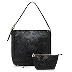 Anne Klein woven hobo with detachable pouch