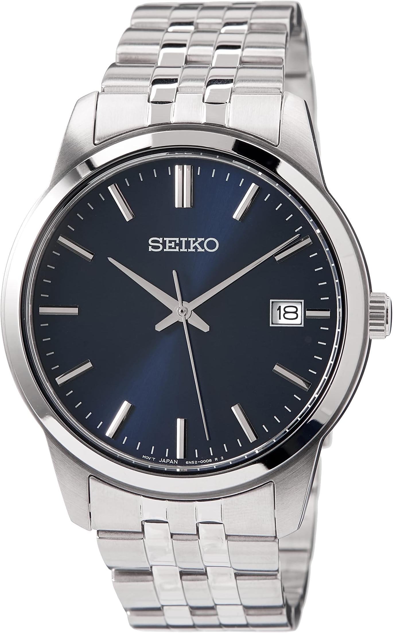 Seiko Men's Quartz Watch Stainless Steel with Stainless Steel Strap