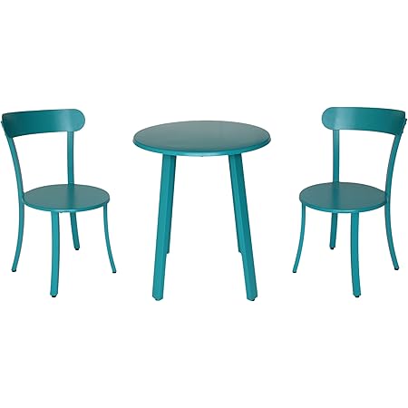 Christopher Knight Home Kelly Outdoor Bistro Set, Matte Teal