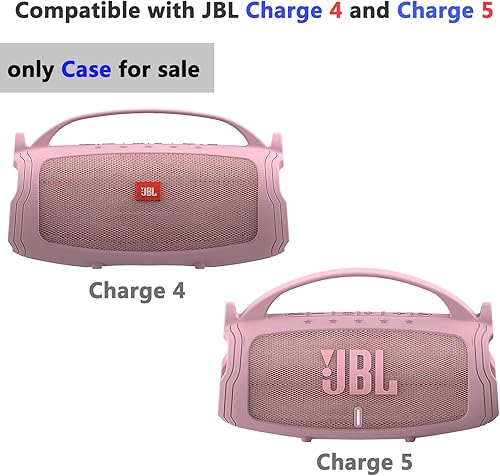 Miniatura 30 de Funda de silicona compatible con altavoz Bluetooth portátil JBL Charge 4/5, funda suave para altavoces Bluetooth JBL Charge 4/5
