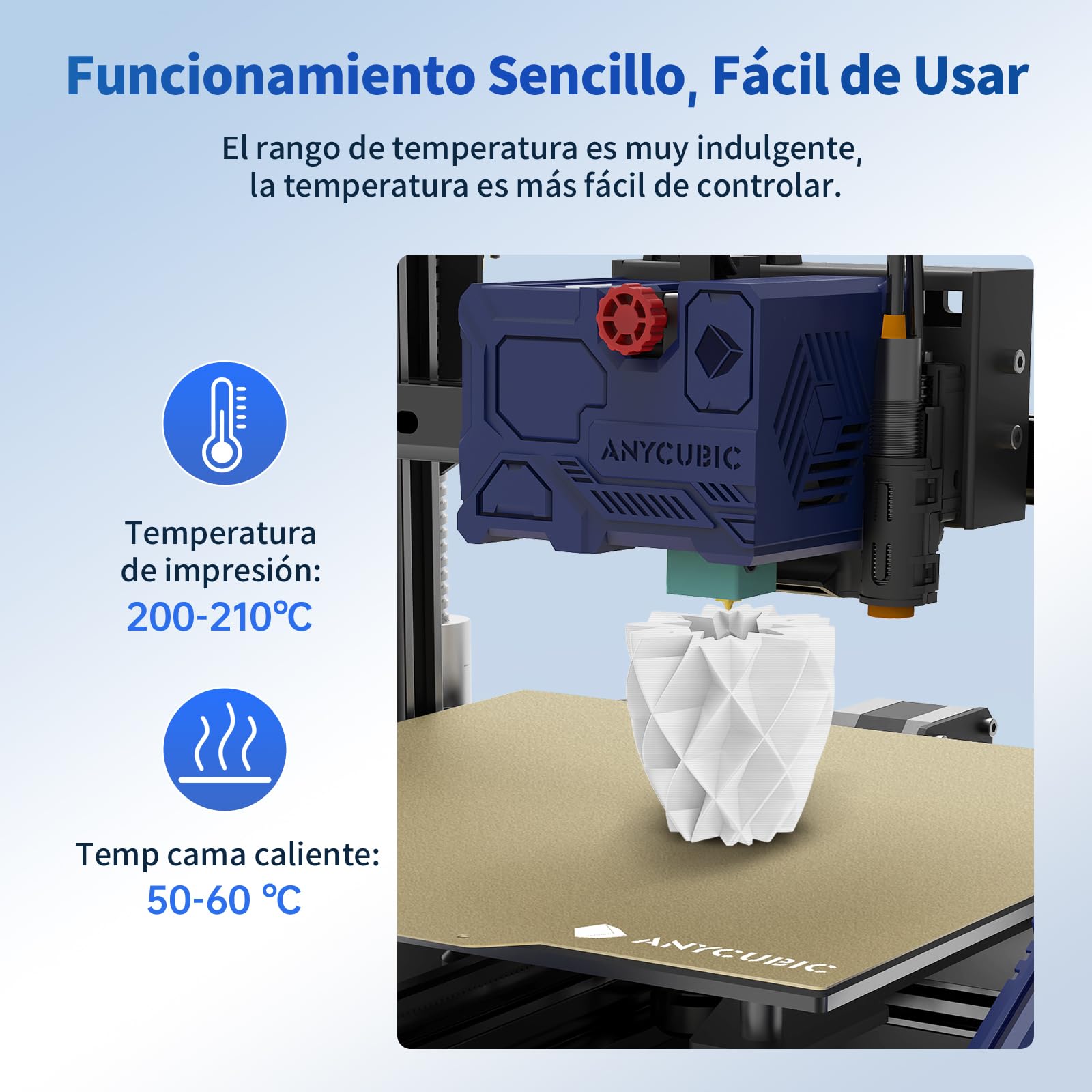 ANYCUBIC Filamento PLA para impresora 3D, filamento PLA de 1,75 mm para impresión 3D en impresora 3D y bolígrafo 3D, identificación inteligente filamento, negro*2+blanco*2, 4 kg