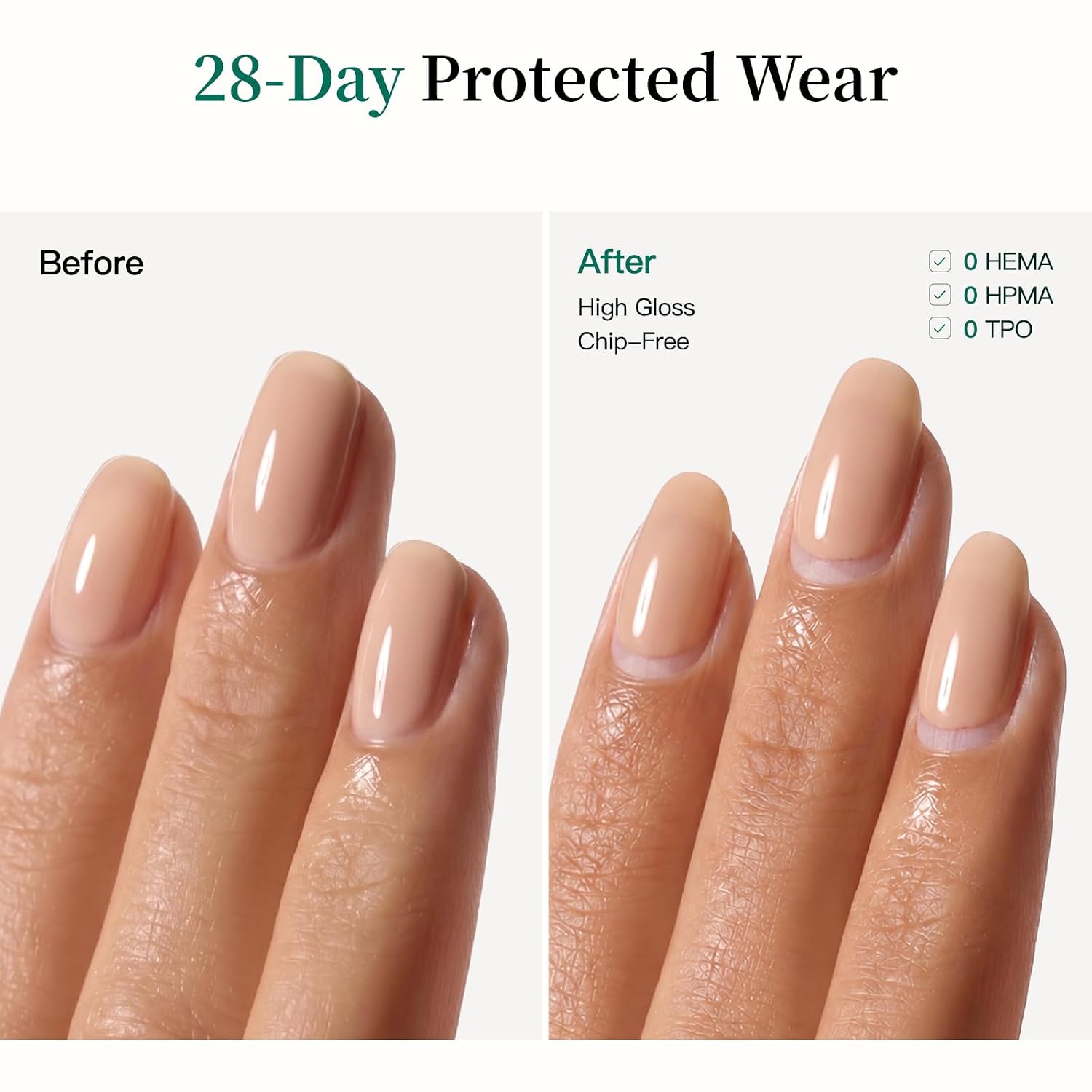 APUREE Clinically Proven HEMA-Free Gel Base & Top Coat for Weak Thin Nails
