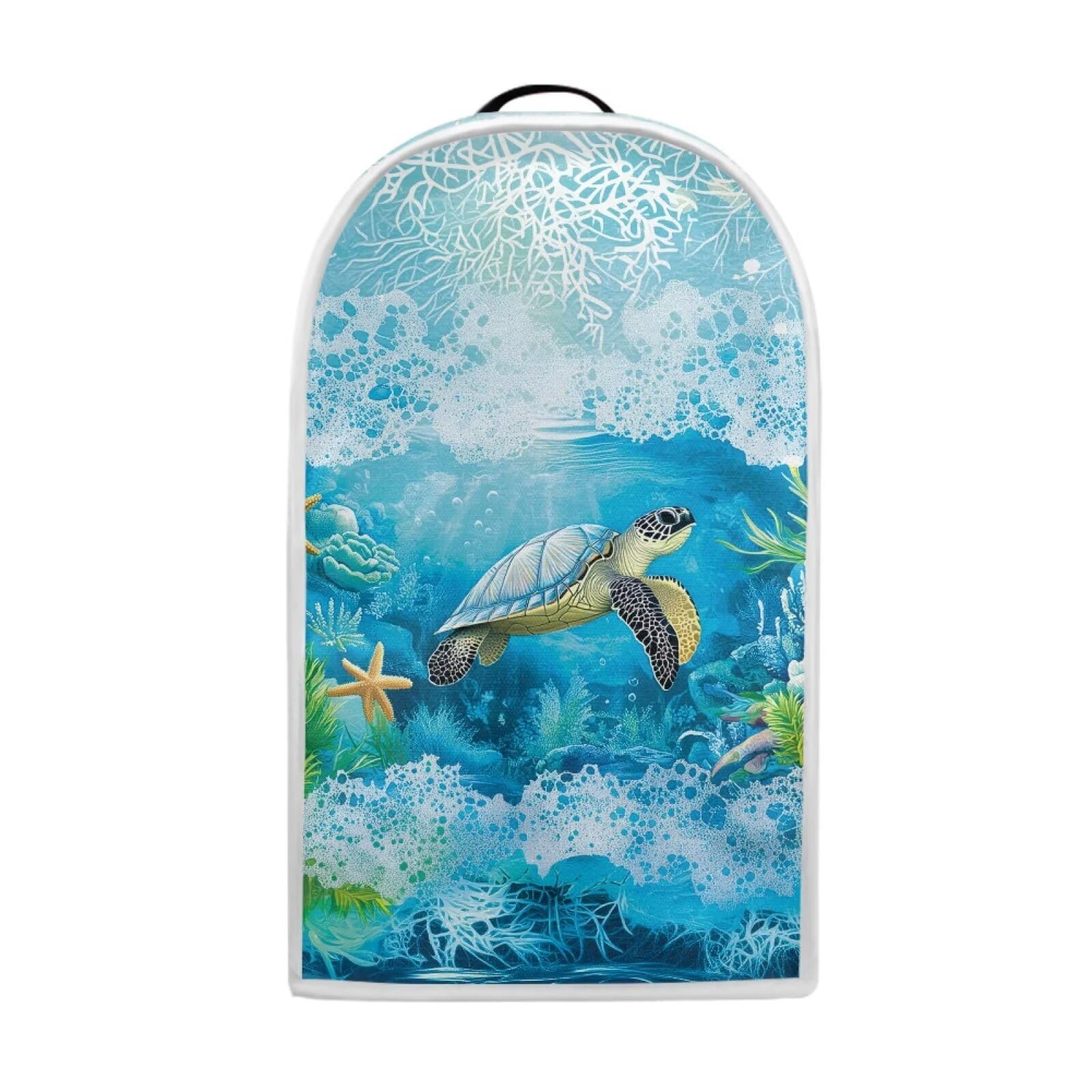 Talayituse Turtle Starfish Coral Print Blender Dust Cover, Fingerprint Protection Cover for Stand Mixer or Coffee Machine, Home Kitchen Appliance Covers for Stain Dust Resistant Supplies