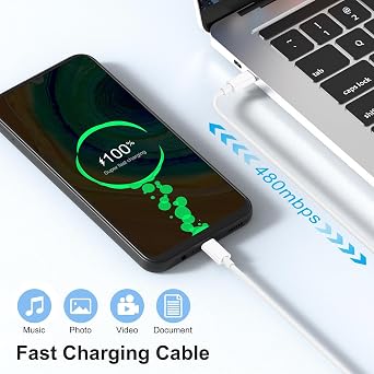 USB C Charger for iPhone 17 16 15, 2Pack USBC to C Charging Cable and 20W Fast Charging Plug for Apple iPhone 17/17 Pro/16/16 Pro/16 Pro Max/15 Pro Max/15 Plus/iPad Pro/Air Mini 6th, Samsung