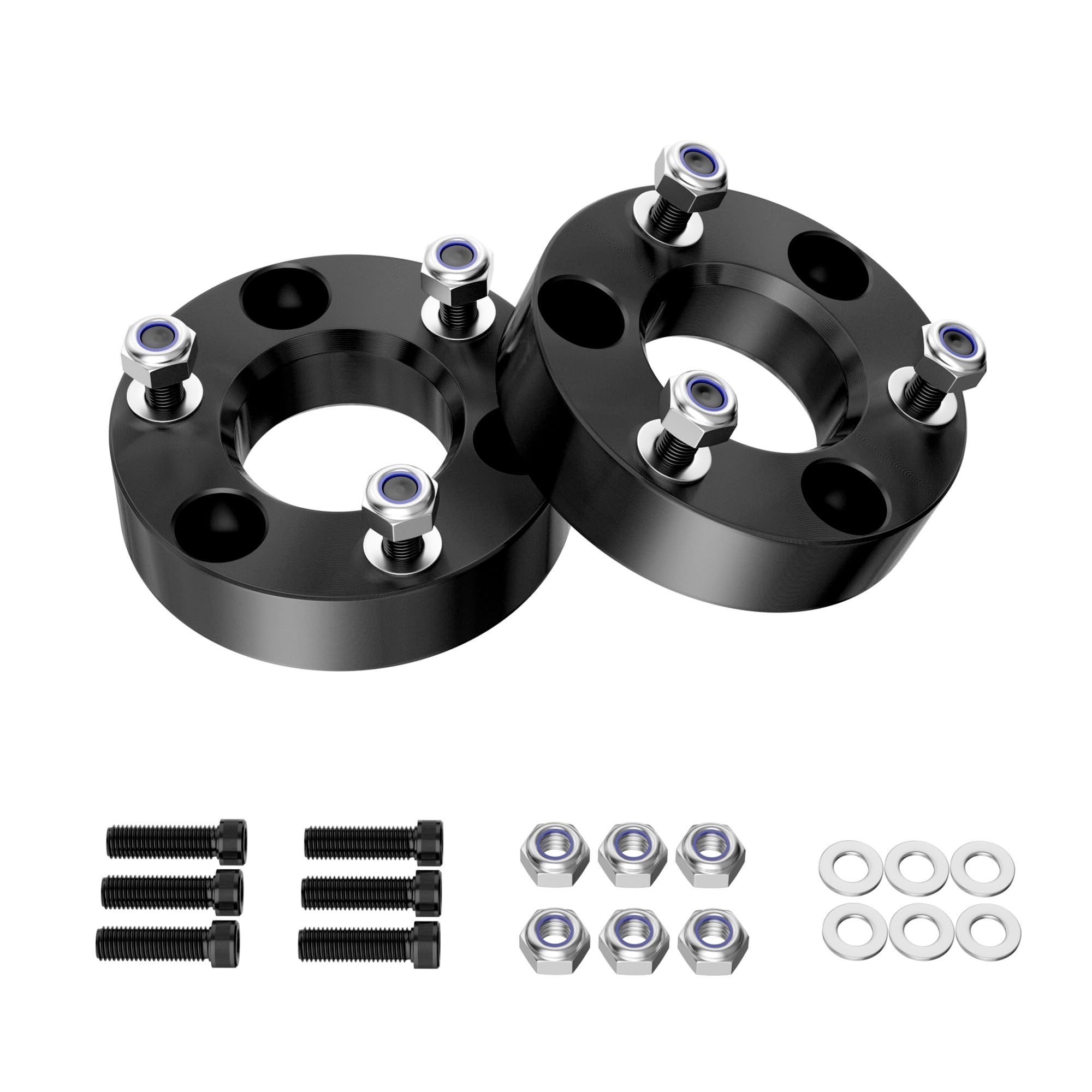 Richeer 2 inch Leveling Lift Kit Compatible with 2006-2026 Ram 1500 4WD,2005-2011 Dakota 2WD/4WD,2006-2009 Raider 2WD/4WD Forged Front Strut Spacers Raise the Front of your Pickup by 2"