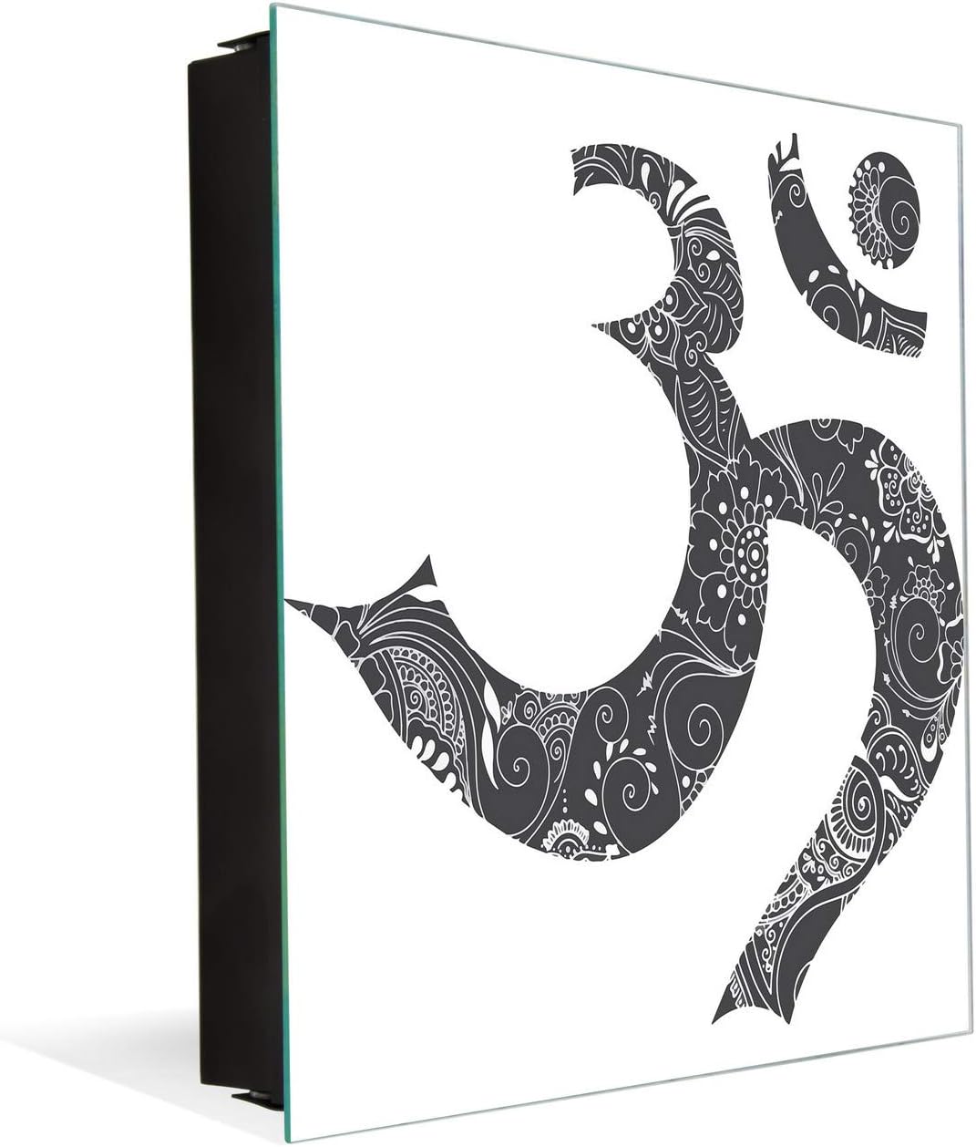 Concept Crystal Wall Mount Key Box together with Decorative Dry Erase Board K12 Omkara symbol