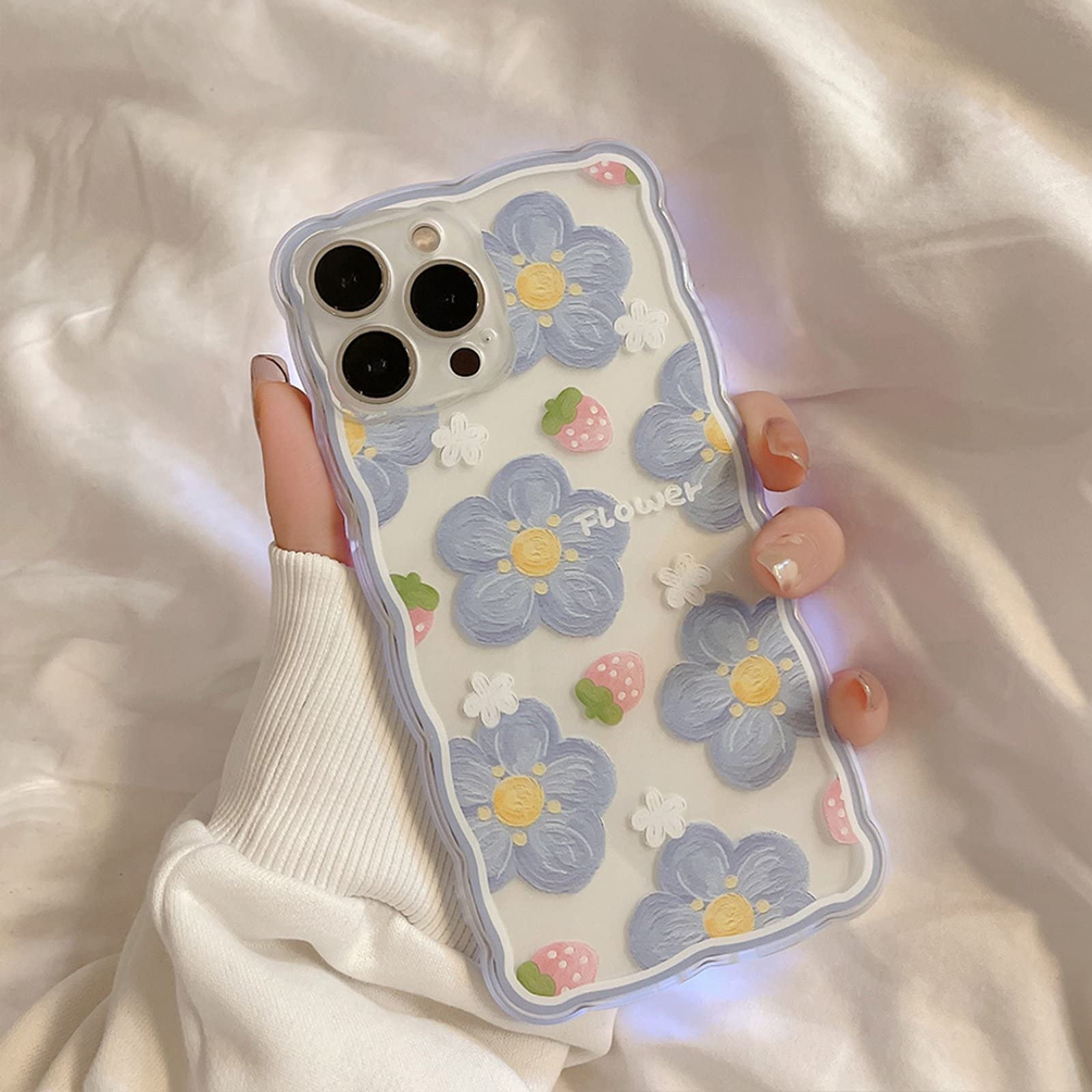 ラスト1点❣️iPhone11 ケース　ブルー　可愛い　シンプル Amazon.co.jp: ケース 向けの iPhone 11 円形 デザイン