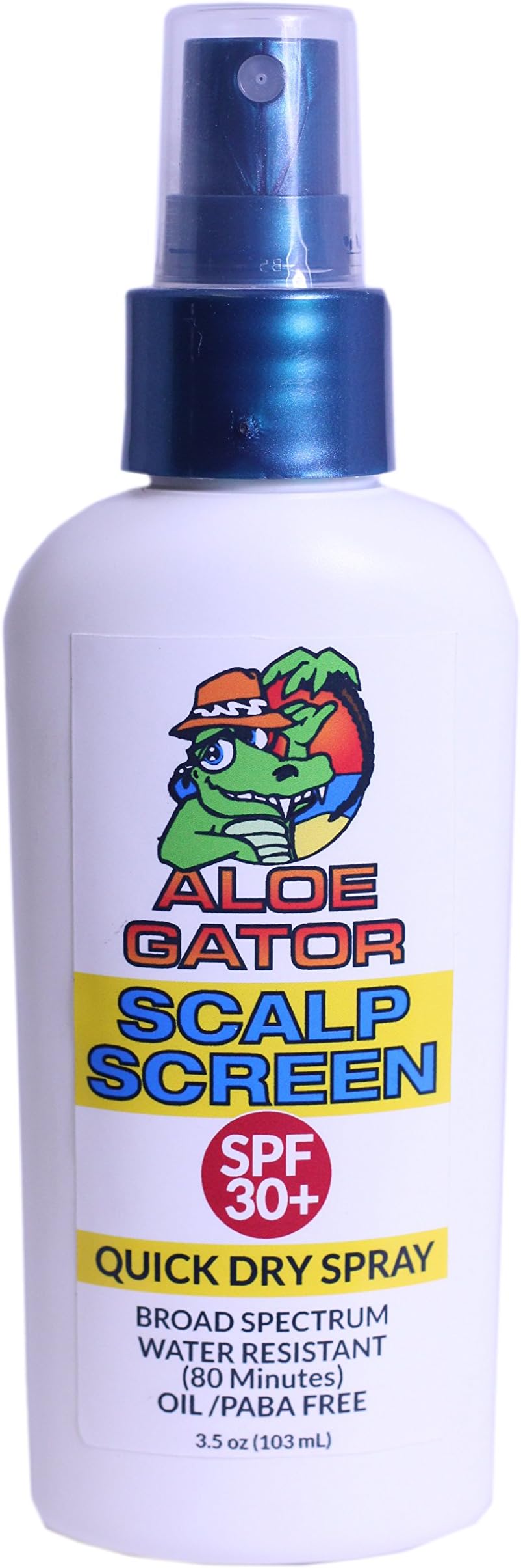 Aloe Gator SPF 30+ Water & Sweat Resistant Screen Scalp Spray