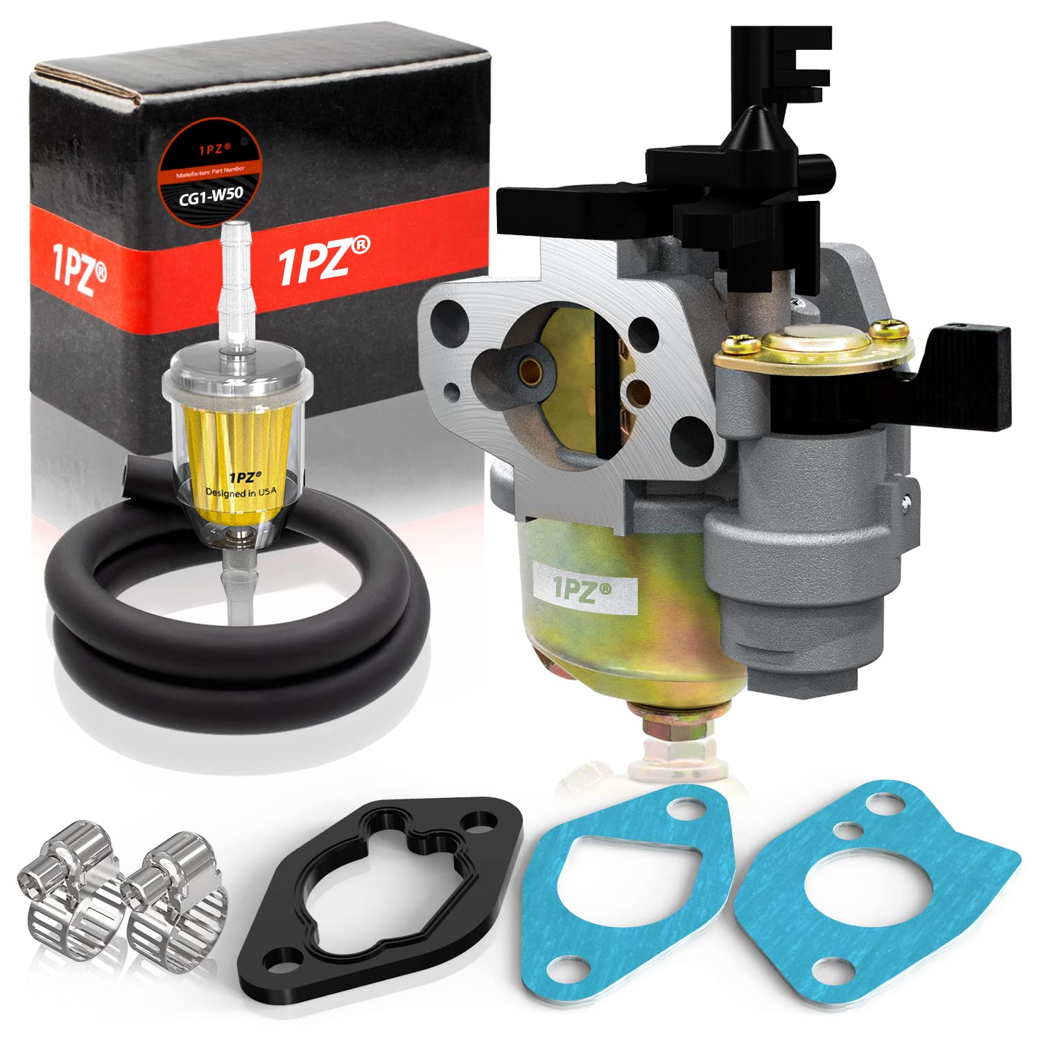 1PZ CG1-W50 Carburatore Sostitutivo per Honda GX110 GX120 GX140 GX160 GX168 GX200 4HP 5.5HP 6.5HP 16100-ZH8-W61