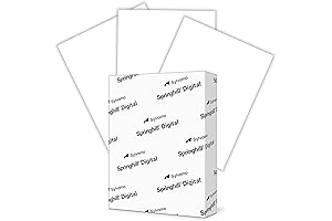 White 8.5” x 11” Cardstock Paper, 147gsm 67lb Vellum Bristol
