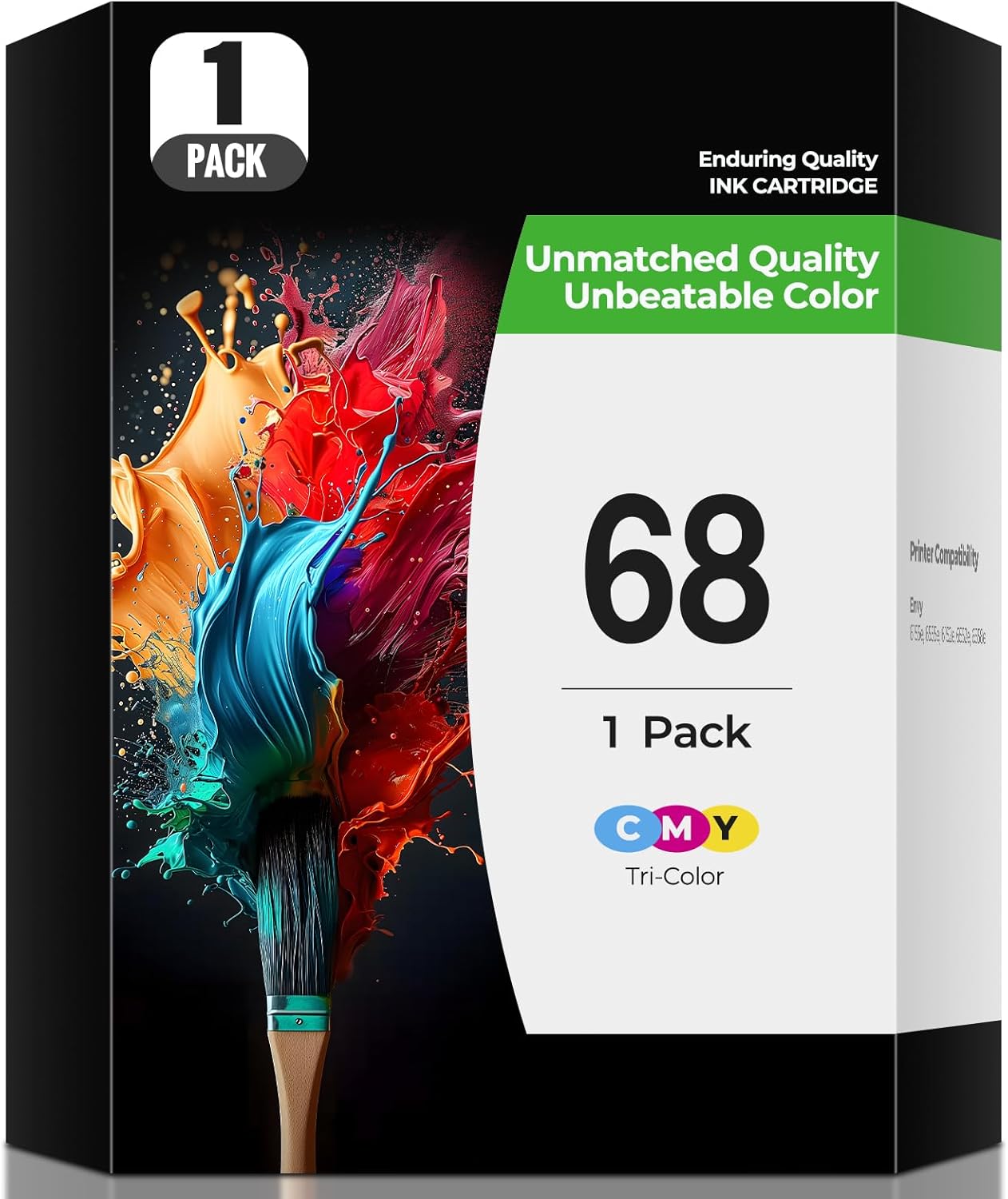 68 Ink Cartridges for Envy 6555e Envy 6155e Ink Compatible with 68 6555 e 6155 e Ink Cartridges to use with Envy 6555e 6155e 6152e 6552e 6558e 6555 e 6155 e 6152 e Printers (1 Tri-Color/CMY)