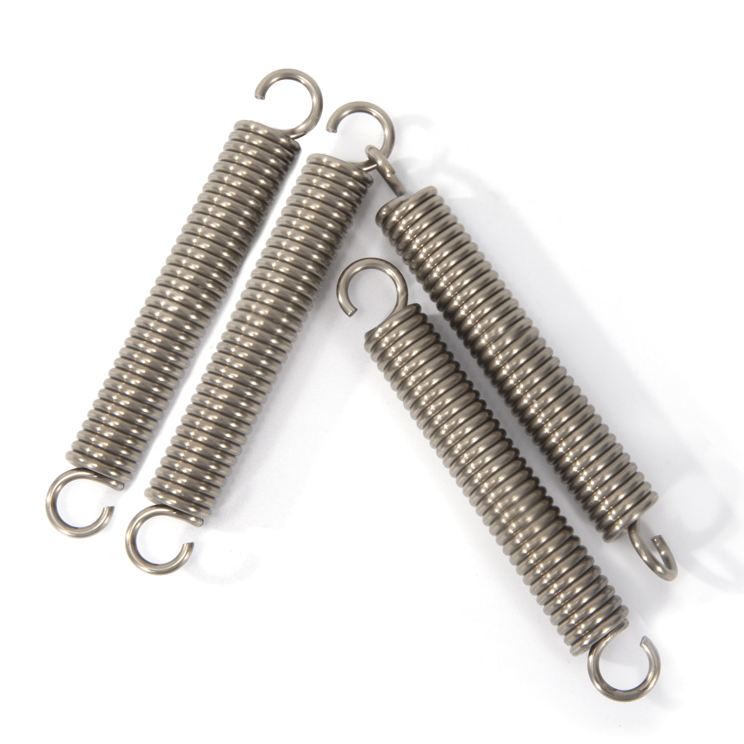 20 stuks trekveren met haken, 1/4 inch x 1-1/2 inch roestvrijstalen spanveer, trekveer, kleine dubbele haak, draaddiameter van 0,8 mm en buitendiameter van 6,8 mm, voor thuisreparaties