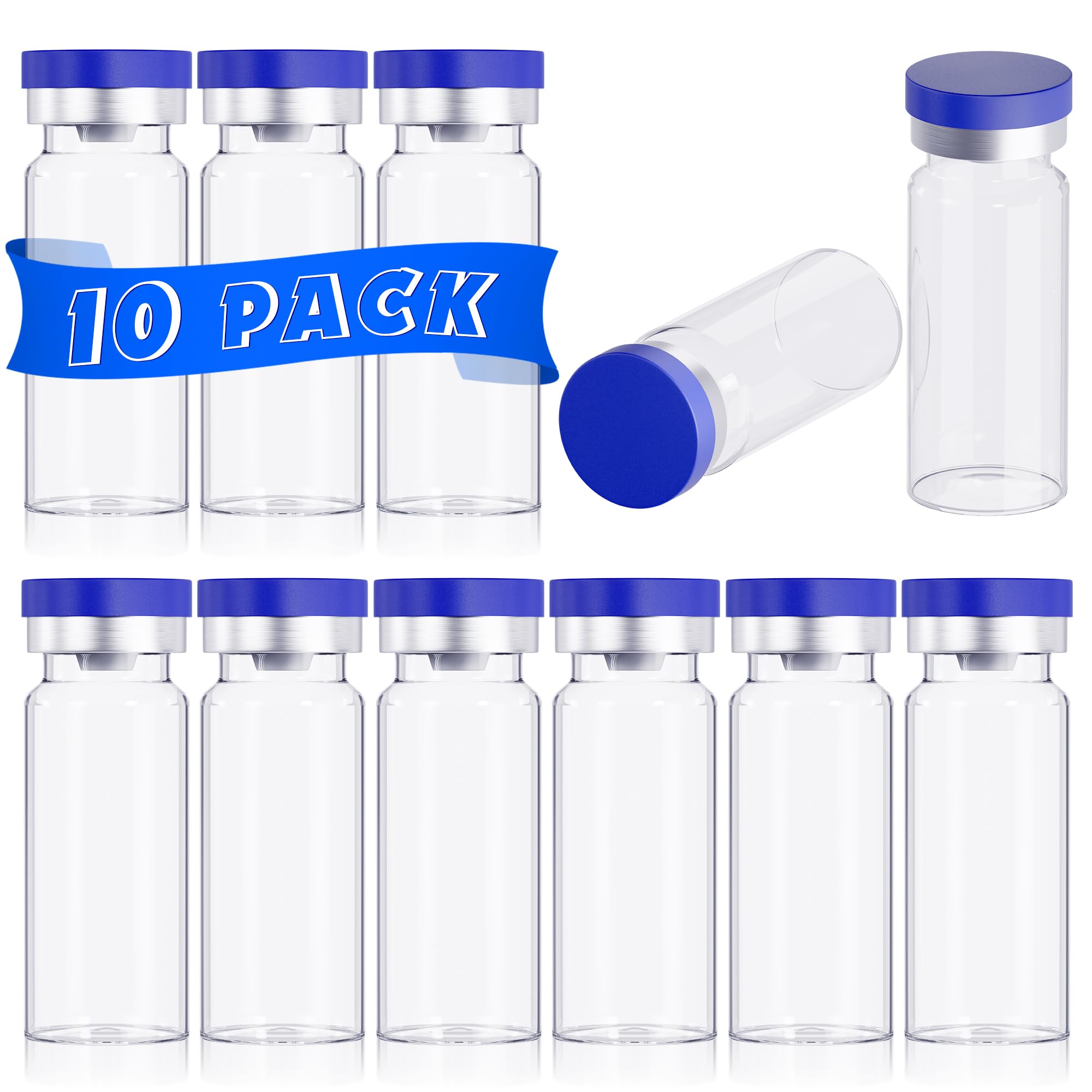 Photo 1 of 10mL Vials for Injections with Self-Healing Injection Port and Sealed Cap