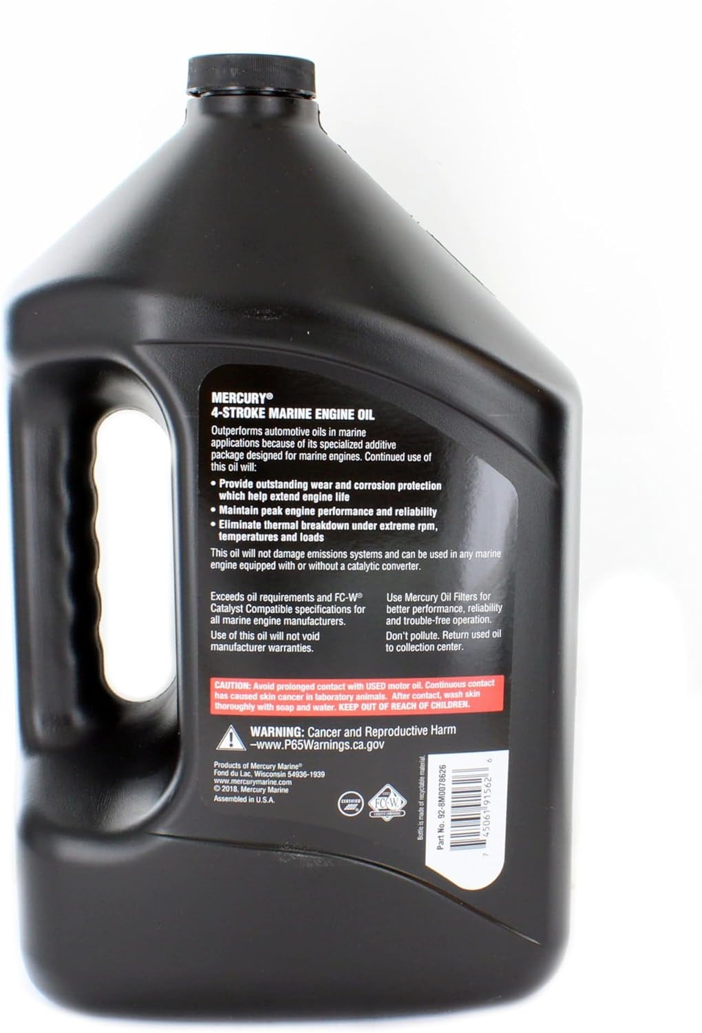 Mercury Marine New OEM 4-Stroke 10W30 Conventional Oil 1 Gal., 92-8M0078626