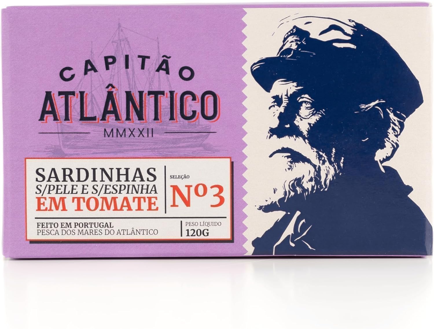 Sardinas sin piel ni espinas en salsa de tomate Pack 4 x 120g Filetes de Pescado en Conserva Portugueses