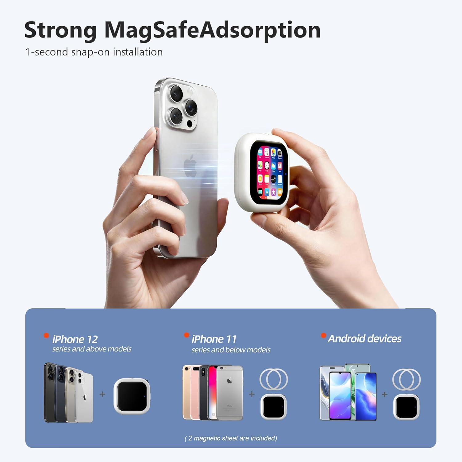 4K Vlog Selfie Monitor Screen, Ultra Vivid Phone Vlog Selfie Monitor, Bluetooth Remote Back Camera Monitor for Content Creator - Ivory - Image 3