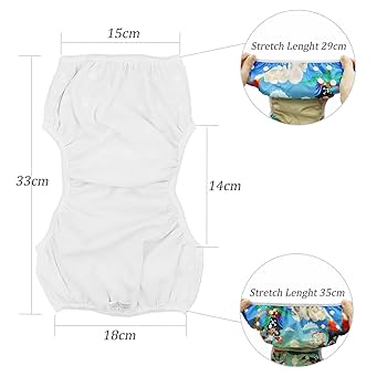 Unisex One Size Waterproof Adjustable Swim Diaper Pool Pant 10 40 Lbs Swim Diaper Baby Reusable