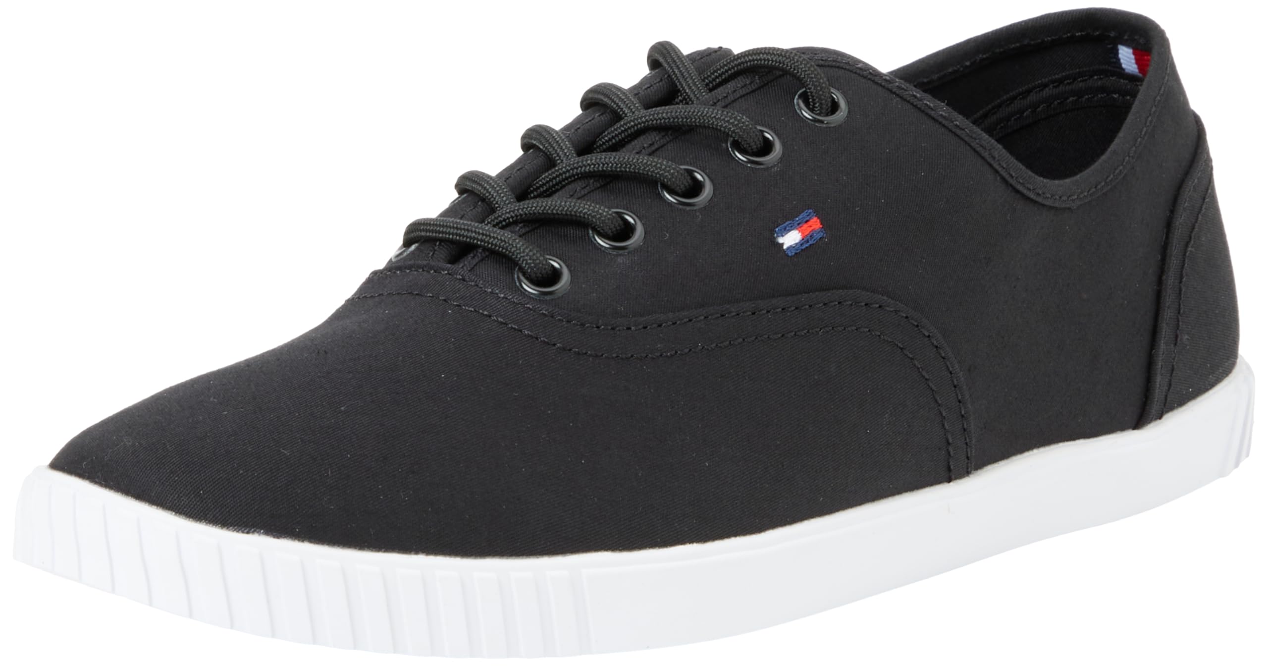 Tommy Hilfiger Zapatillas sneaker Mujer Canvas Lace Up Calzado, Blau (Azul), 40