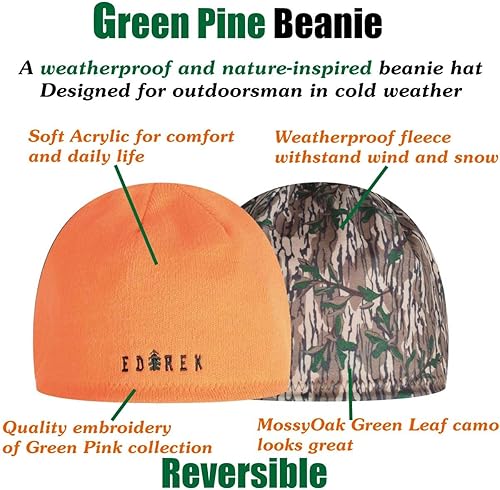 Miniatura 5 de EDTREK Gorro de invierno resistente a la intemperie  Gorro reversible impermeable y resistente al viento  Sombrero de calavera para senderismo