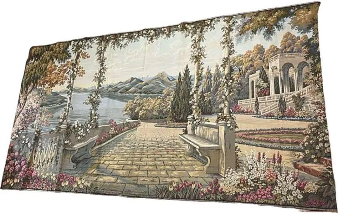 【贅沢敷物】新品　100年前　ゴブラン織り　絨毯　140×340 カーペット 贅沢敷物 100年前 ゴブラン織り 絨毯 140×340 カーペット