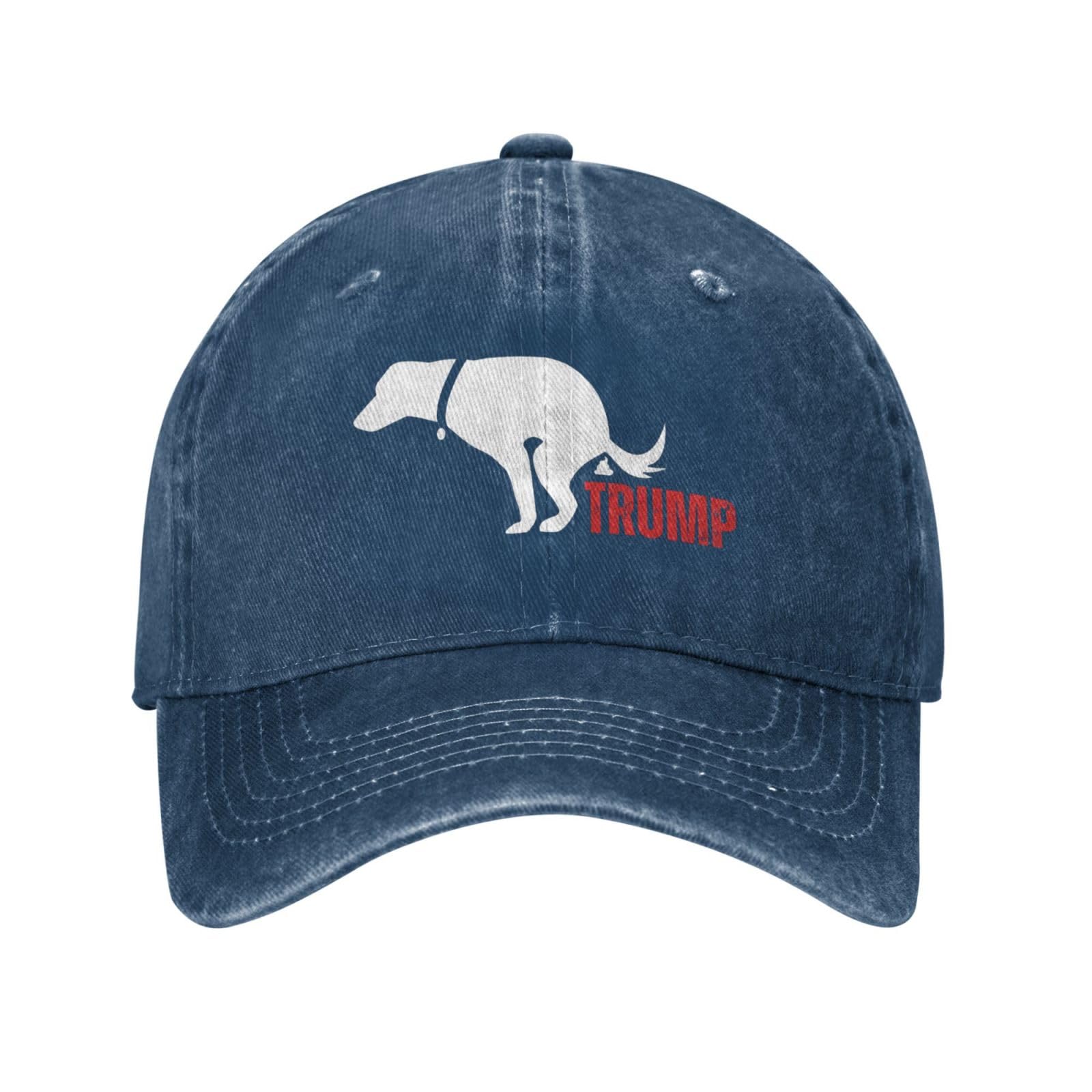 Anceky Unisex Navy Blue Even My Dog Hates Trump Hat Anti Trump Fuck Trump Adjustable Hat Casual Trucker Hats Baseball Cap For Men Women