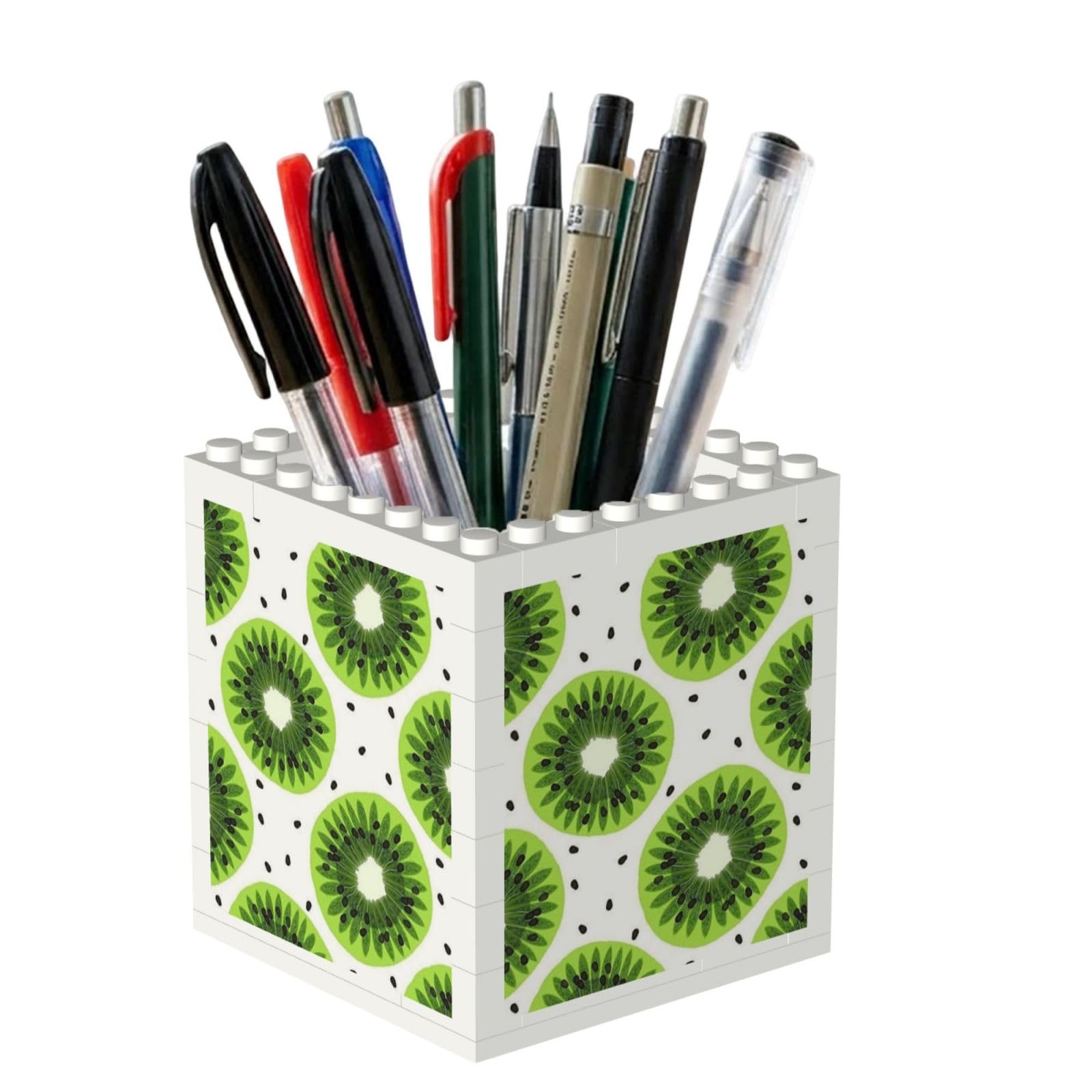 Poadnly Kiwi, Pen Pot Pencil Holder for Office Home School, Compact Desk Organiser for Office Stationery