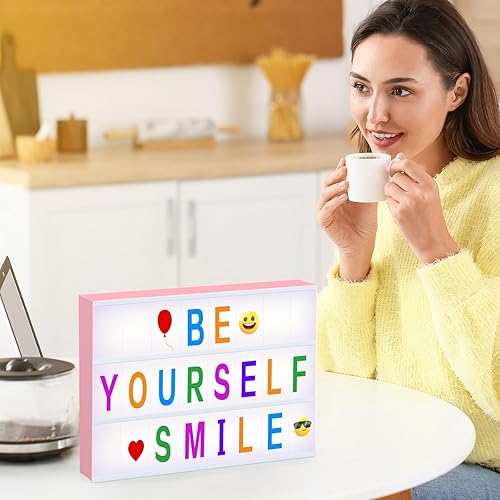 Miniatura 4 de Caja de luz de cine, Regalos geniales de Navidad y cumpleaños para niñas y mujeres adolescentes de 8, 9, 10, 11, 12 años, Caja de luz DIY