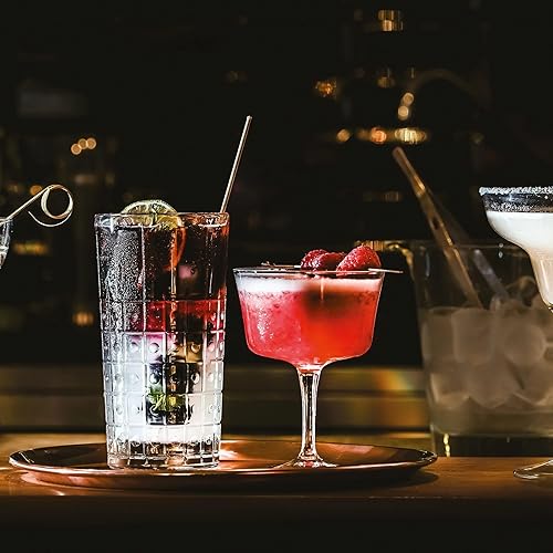 Miniatura 5 de Bormioli Rocco Bartender Novecento - Vasos de cóctel Fizz de 7.5 onzas, juego de 4, transparentes