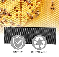 Vista 2 de Hojas de base de abeja para marcos de abejas, hojas de base revestidas de cera de abeja, hojas de base de colmena, hojas de base de colmena