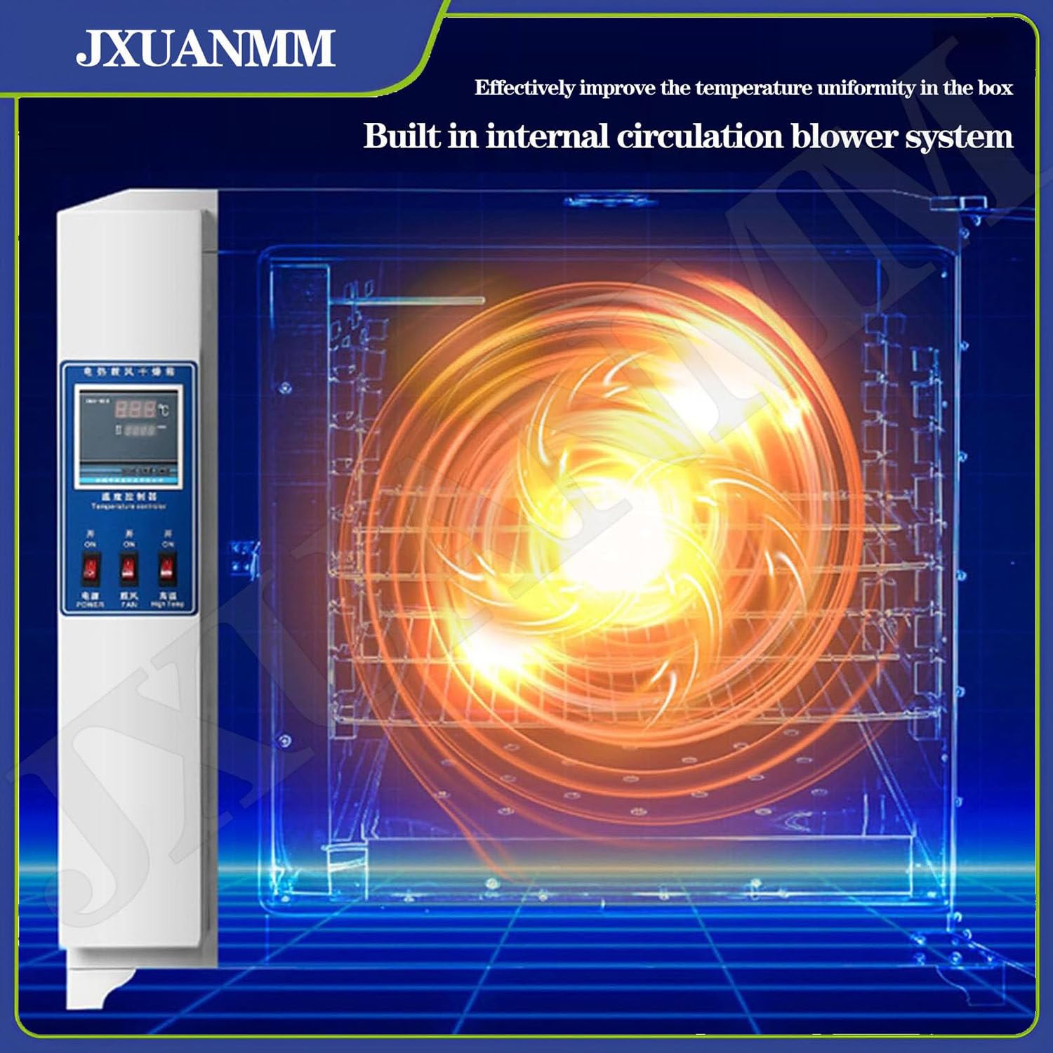 Étuve de séchage de Laboratoire, étuve de séchage à Convection d'air pulsé de Laboratoire, étuve de séchage à air Chaud à température constante à Chauffage électrique 43L-800W